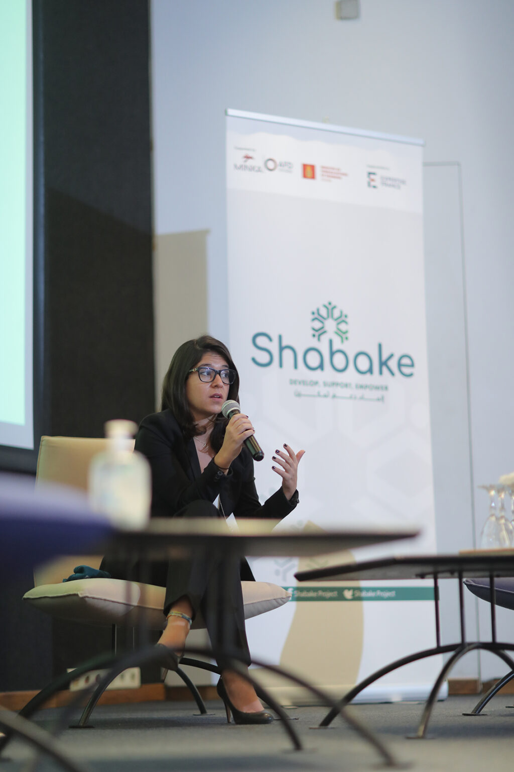 Shabake project representatives speaking during Shabake Project event organized by NjoyCreations.